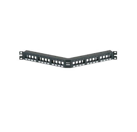 NKPPA24FMY, Panduit Netkey 24 Port Modular, Unshielded Modular Patch Panel, Rack Mount (MOQ: 1; Increment of 1)