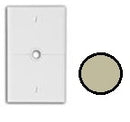 Leviton ON751-00I Split Faceplate with Center Hole, Ivory