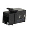 OR-KT2J5E-00 Ortronics KeyStone Modular Jack, TechChoice 2, CAT5e, RJ45, Black (MOQ: 20)