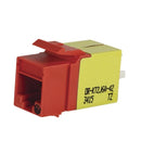 OR-KT2J6A-42 Ortronics KeyStone Modular Jack, TechChoice 2, CAT6A, RJ45, Red (MOQ: 20)