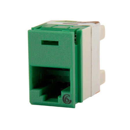 OR-PJ600-45 Ortronics Modular Jack, Clarity Panel Jack, CAT6, RJ45, Dark Green (MOQ: 1)