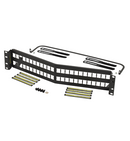 OR-PSAHJU48 Ortronics ORTRONICS 48-Port 2 RU Unloaded Angled Panel