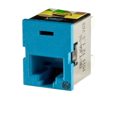 TJ6A-36 Ortronics Modular Jack: Ortronics TracJack, CAT6A, T568A/B, Blue