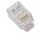 RJ-44 RJ22 Handset Modular Plug (PT-044): 4 Position / 4 Conductor for Flat, Stranded Cable