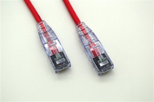 RJ86-MINI-05-RD MINI PATCH CABLE: CAT6 RJ45, 5 Ft. -Red