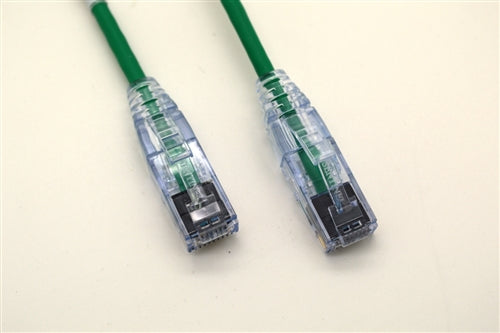 RJ86-MINI-08-GR MINI PATCH CABLE: CAT6 RJ45, 8 Ft. - Green