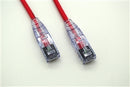 RJ86-MINI-24-RD MINI PATCH CABLE: CAT6 RJ45, 24 Ft. -Red