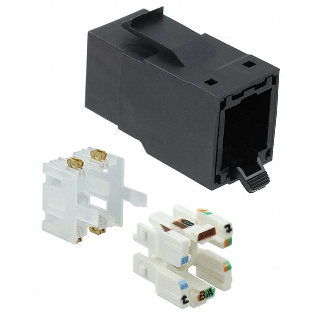 Belden RVAMJKUBK-S1 CAT6A RJ45 REVConnect/KeyConnect Jack Module, Black