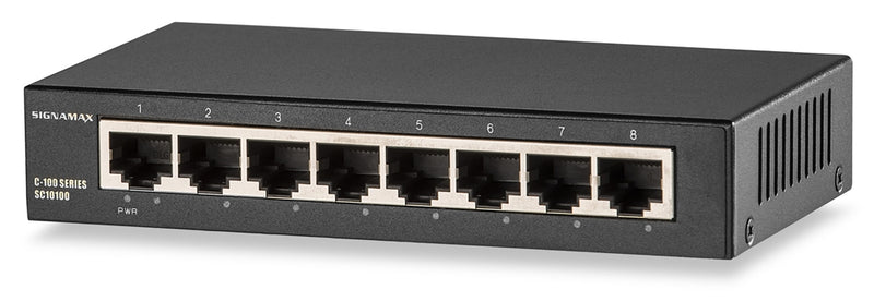 SC10100 Ethernet Switch: Signamax C-100, 8 Port, Gigabit