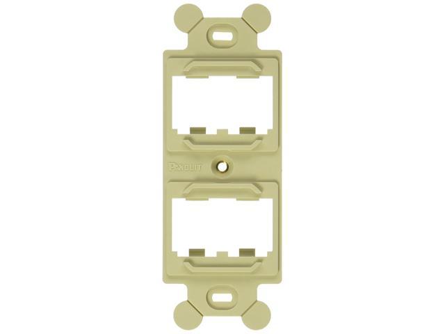 Panduit CF1064EIY Mini-Com 106 Frame: 4 Port - Electric Ivory (MOQ: 10; Increment of 1)