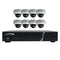 Speco ZIPT88D2 8CH HD-TVI DVR, 1080p, 120fps, 2TB w/ 8 Outdoor IR Dome Cameras 2.8mm lens, White