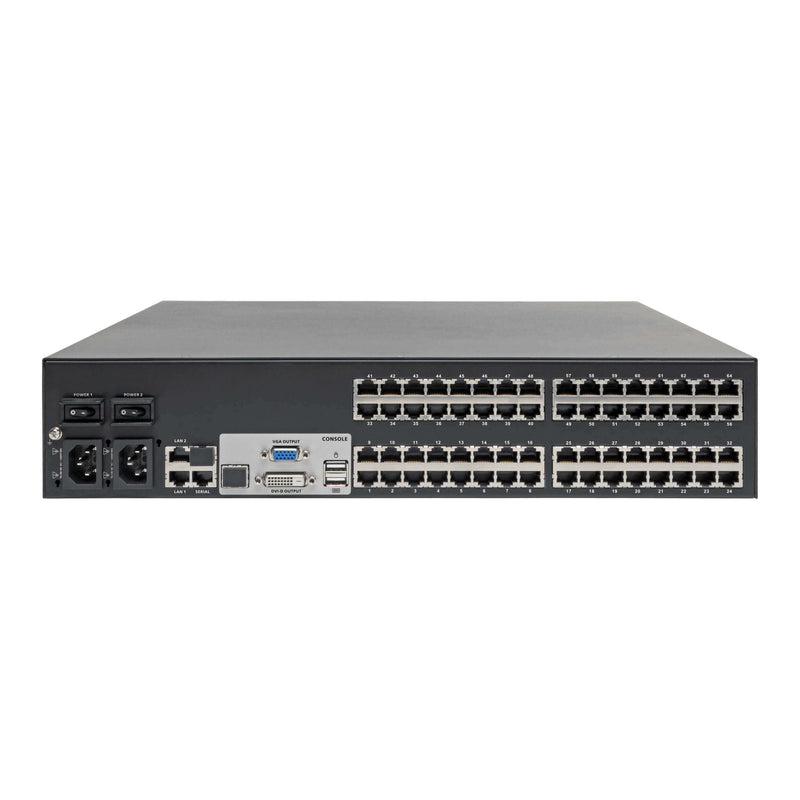 Tripp Lite B064-064-08-IPG Cat5 KVM Switch Over IP 64-Port w/Virtual Media 9 Users 1URM TAA