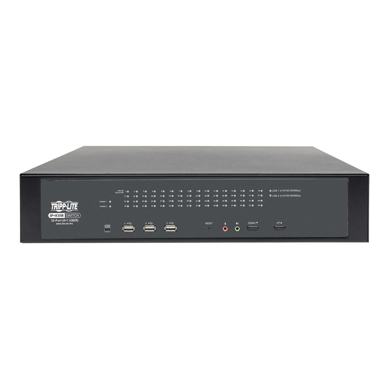 Tripp Lite B064-064-08-IPG Cat5 KVM Switch Over IP 64-Port w/Virtual Media 9 Users 1URM TAA