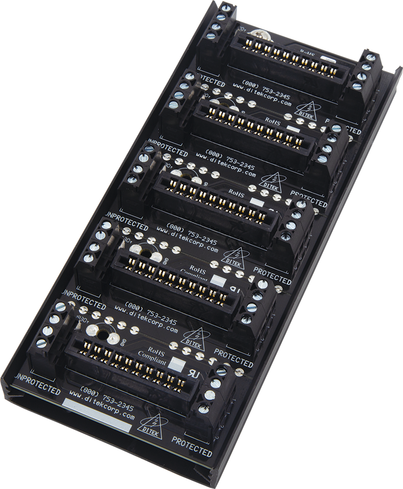 DTK-5MB Ditek Five Module Snaptrack-type Base for 2MHLP Series