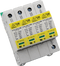 DTK-DR208P4N Ditek 120/208VAC 3 Phase WYE, 4W(+G) including N-G mode, DIN Rail SPD Type 1CA,  UL1449