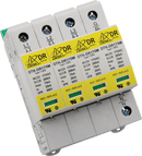 DTK-DR600P4N Ditek 347/600VAC 3 Phase WYE, 4W(+G), including N-G mode, DIN Rail SPD Type 1CA,  UL1449