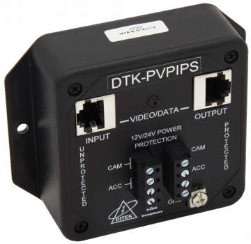 DTK-RM12ETHS Ditek 12 Channel Shielded RJ45 In/Out, 1U, 19" Rack Mount, Cat5e, Gigabit Ethernet