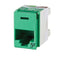 OR-PJ5E00-45 Ortronics Modular Jack, Clarity Panel Jack, CAT5e, RJ45, Dark Green (MOQ: 1)