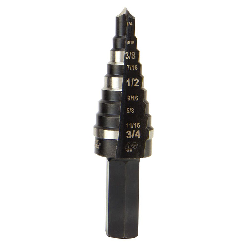 KTSB03 Klein Tools Step Drill Bit, Double Fluted