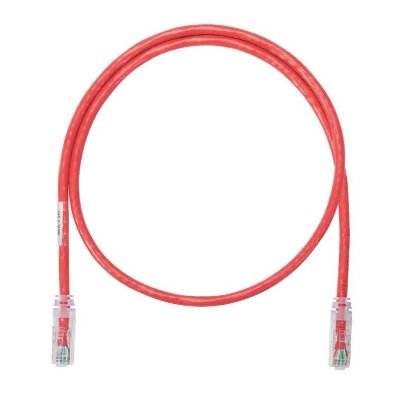 UTP28X60RD Panduit Cat 6A 28AWG UTP Patch Cord, CM/LSZH, Re (MOQ: 10)